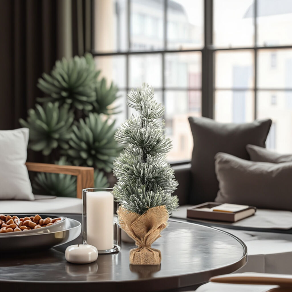 2025 Supermarket Best Seller Luxury 16*16*43cm PE Christmas Table Top Tree for Family Interior Decoration supplier