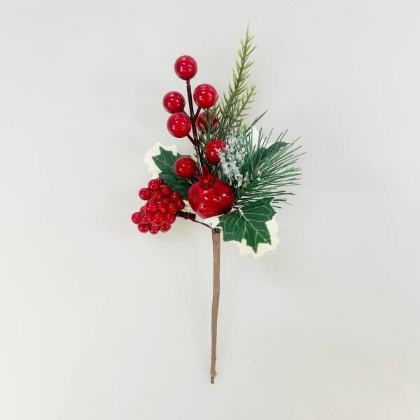 2025 New Arrival 24cm Christmas Tree Decor Picks with Berry Xmas Ornaments on Sale for Holiday Home Decorations details