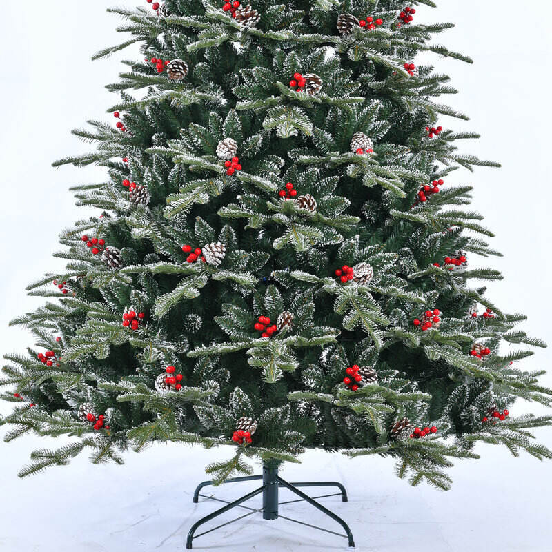 Yiwu Factory Manufacturer Wholesale Custom Pine Cone Snow White Artificial Christmas Tree for Mall Holiday Decoration factory