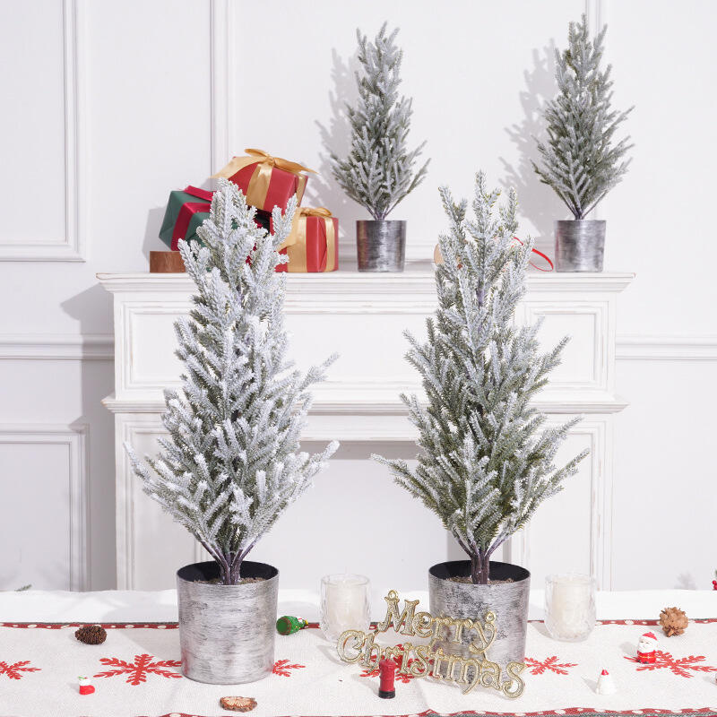 Luxury Mini 25*25*52cm PE Christmas Table Top Tree Factory Direct Wholesome Decorative Element for Christmas details