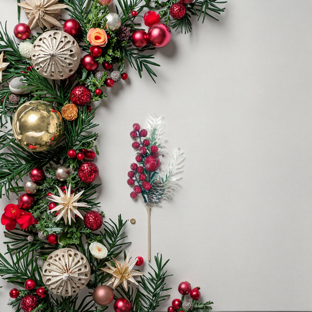 Hot Sale 30cm PE Christmas Tree Decor Picks with Berry & Pine Cone for Amazon Christmas Decorations factory