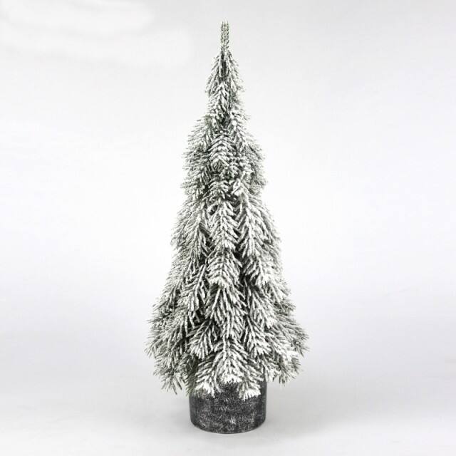 Luxury 18*18*52cm PE Christmas Tree for Home Wedding & Party Decorations Heavy Snow Flocked Factory Wholesale supplier