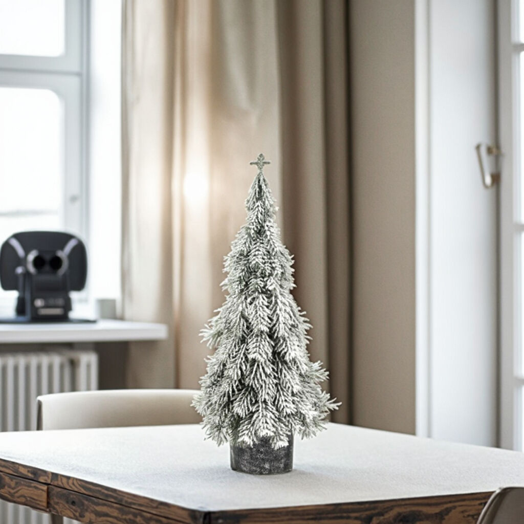 Luxury 18*18*52cm PE Christmas Tree for Home Wedding & Party Decorations Heavy Snow Flocked Factory Wholesale details