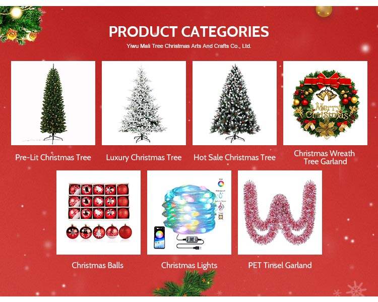 270cm Green PVC Christmas Garland for Xmas Decoration Elegant Wreath for Home & Office Decor factory