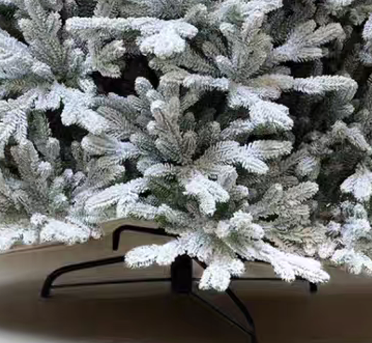 Romantic Premium PVC PE Mixed Snow Hinge Indoor Party Holiday Celebration Decorations Luxury Spruce Christmas Tree PE & PVC supplier