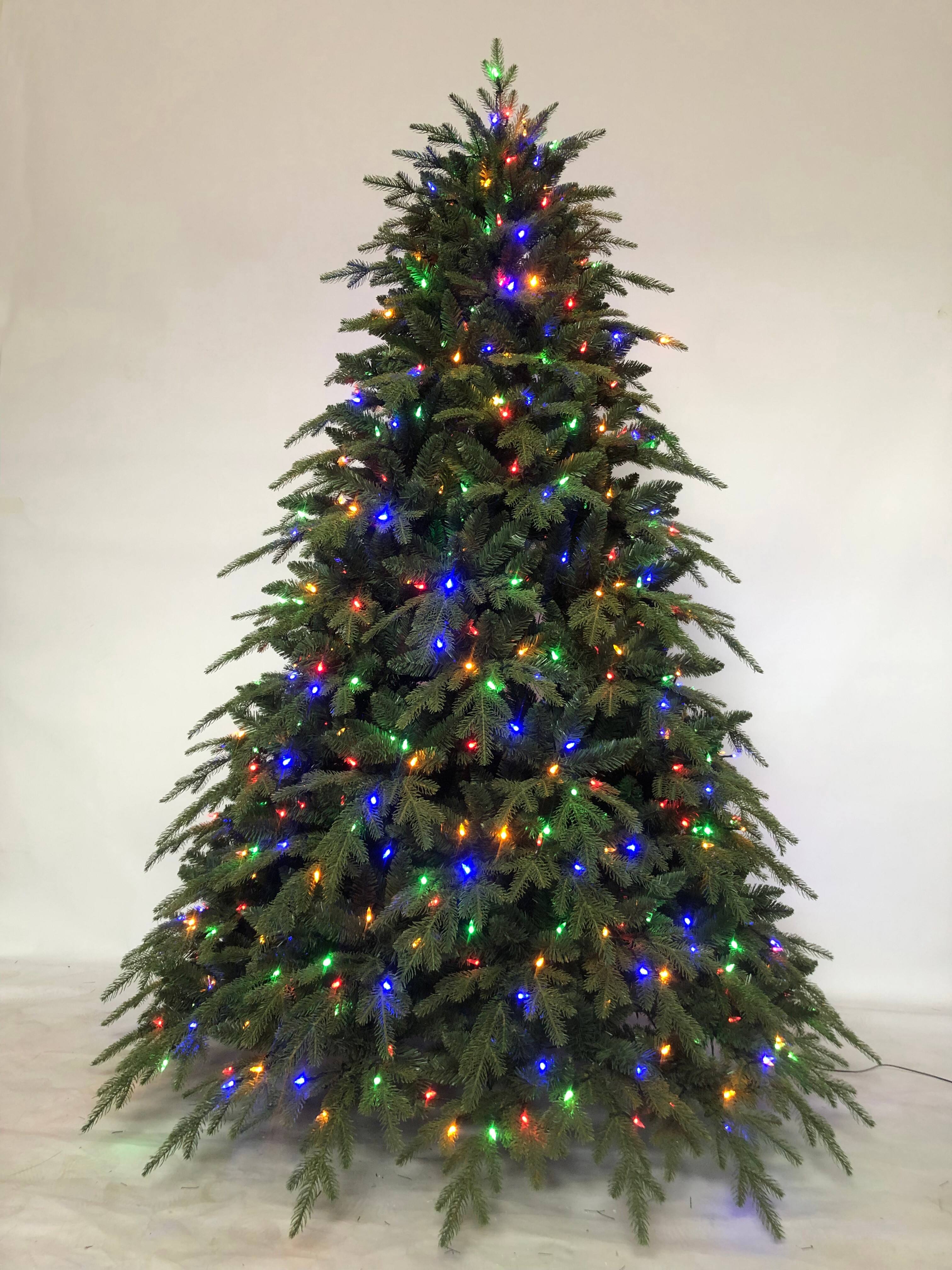 Yiwu Luxury 210cm Pre-Lit PVC Pine Needle and Mixed PVC Christmas Tree High Quality New Arrival Product details