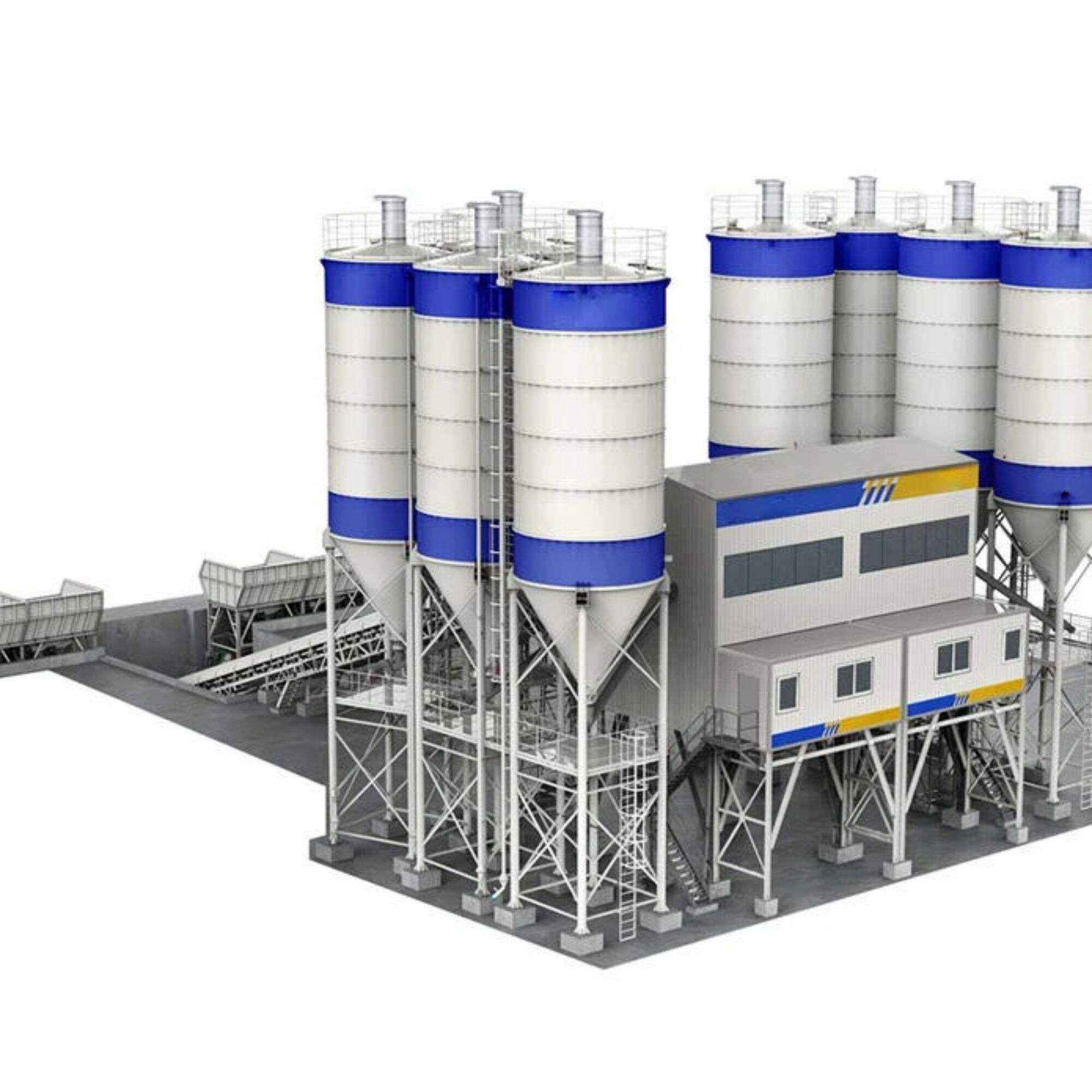 180M3/H Mobile Cement Batching Plant HZS180V China Cement Plant