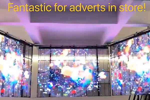 Indoor Transparent LED Screen, Transparent LED Wall