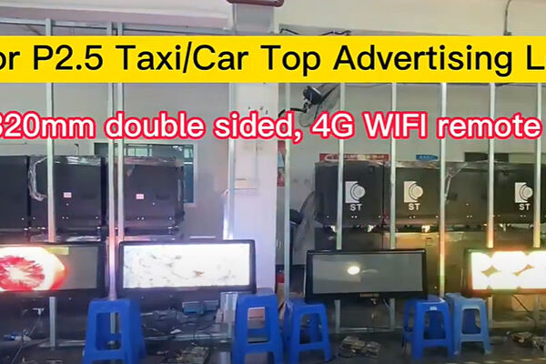 Ekran LED na górze taksówki, billboard LED na górze taksówki