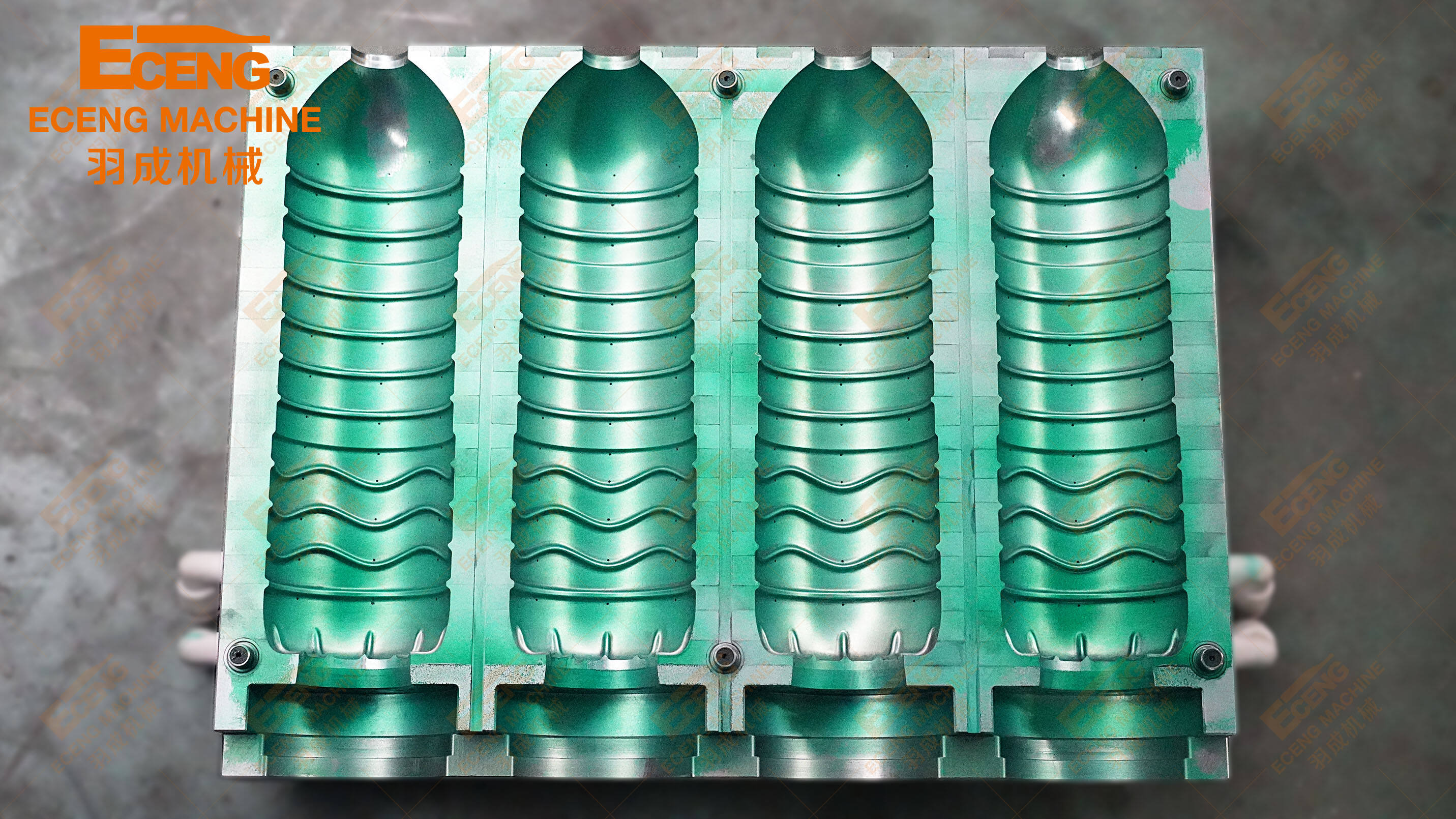 product eceng 4 cavity bottle blower machine mould blowing mold841-4