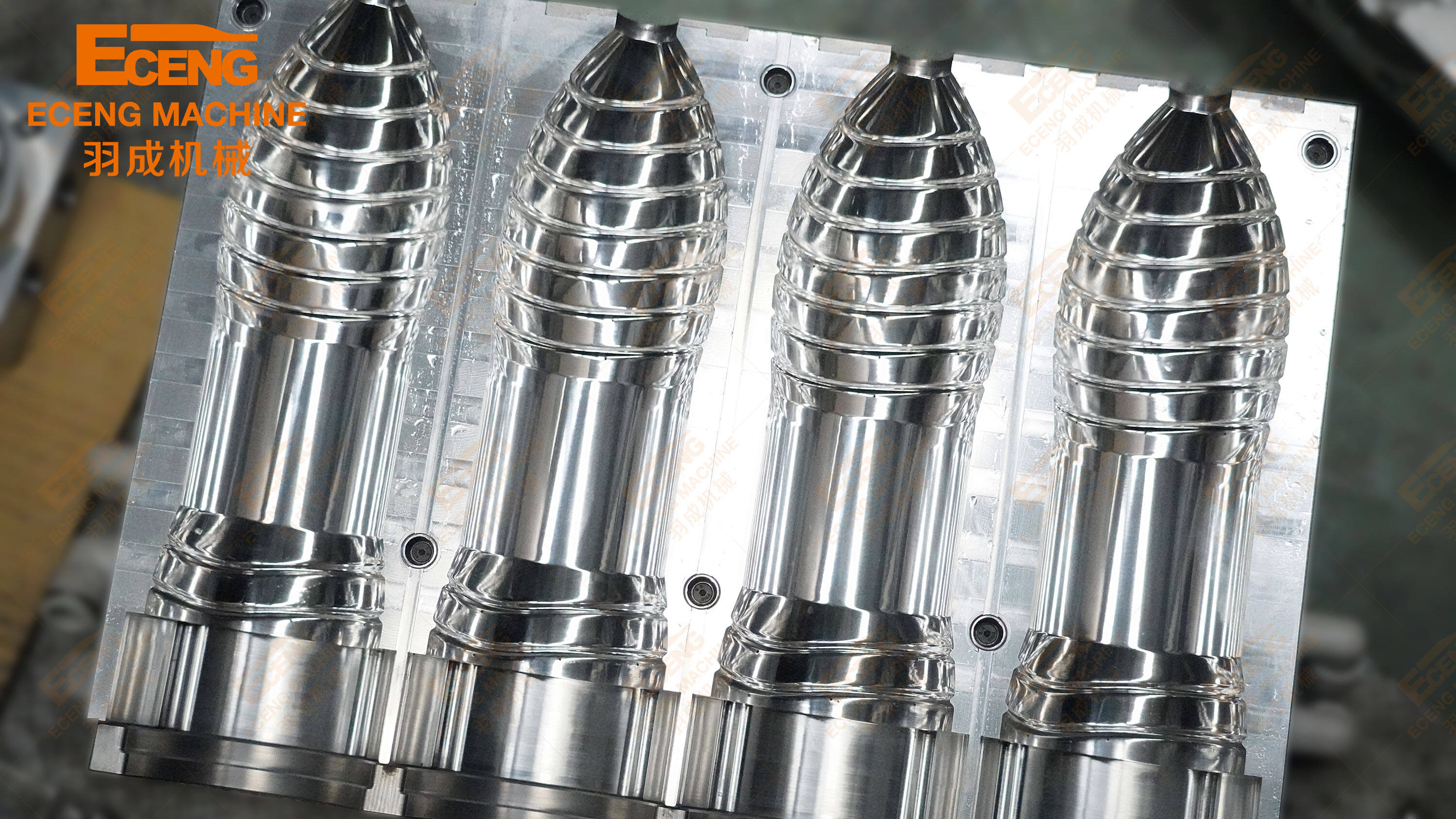 product eceng 4 cavity bottle blower machine mould blowing mold841-5