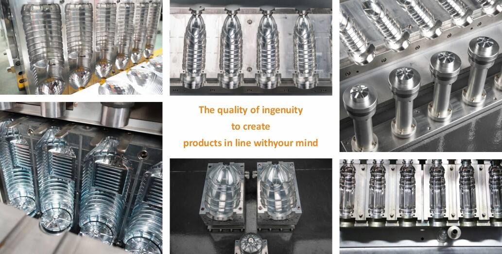 product high quality pet blowing mold for semi auto  one cavity pet bottle blowing machine from china 100ml up to 2 liters-2