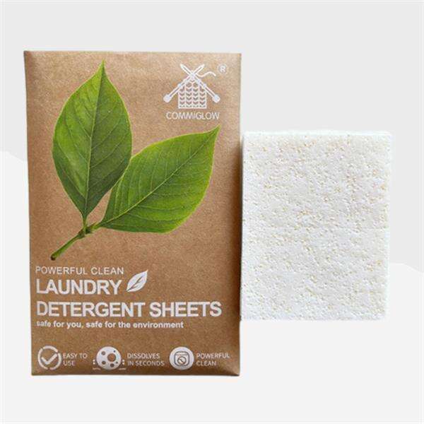 Say goodbye to bulky liquid detergent bottles with compact laundry detergent sheets