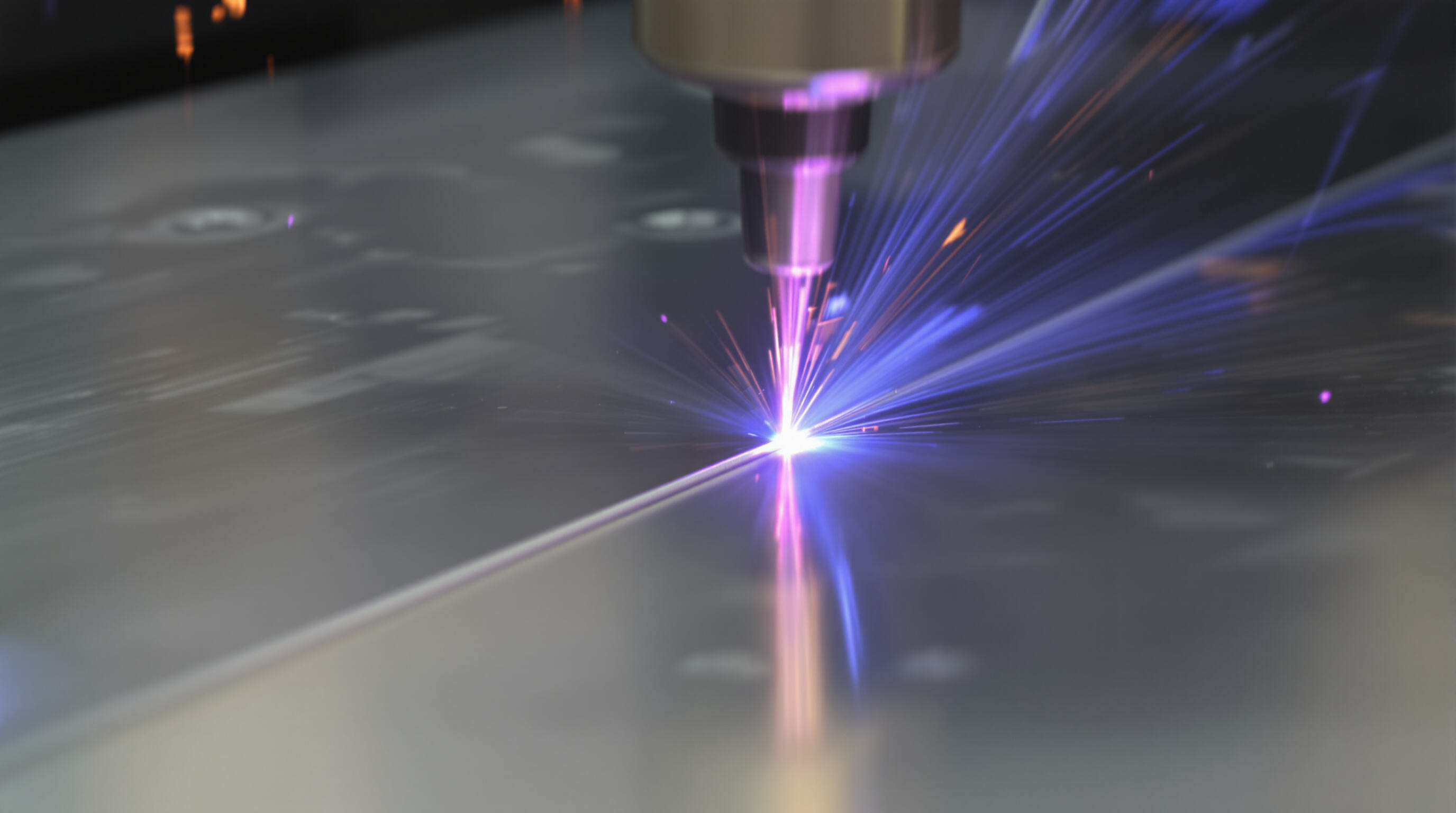 Thin metal sheet showing minimal heat affected zone during laser welding with reduced distortion