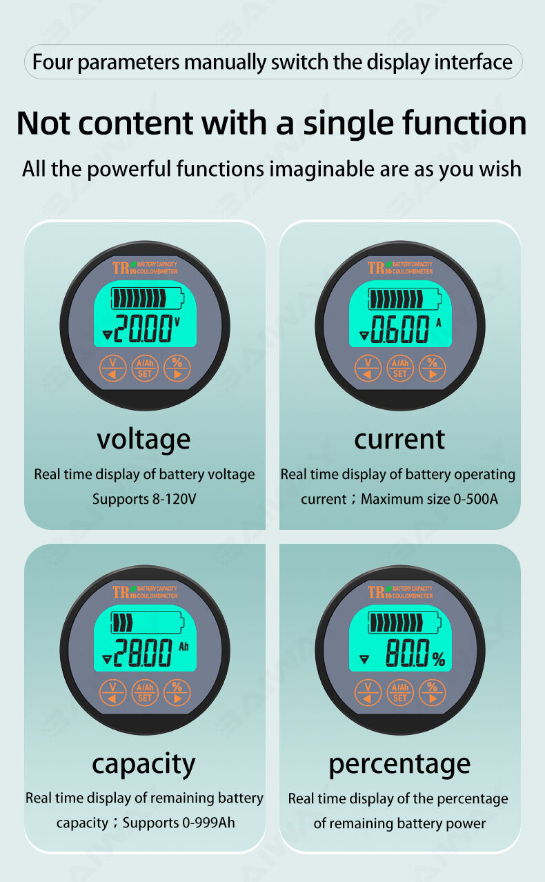 TR16 Universal LCD Car Battery Level Capacity Indicator supplier