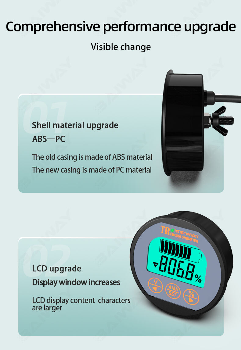 TR16 Universal LCD Car Battery Level Capacity Indicator supplier