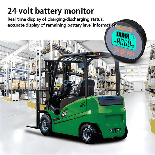 Easy-to-use 24 volt battery monitor for peace of mind.