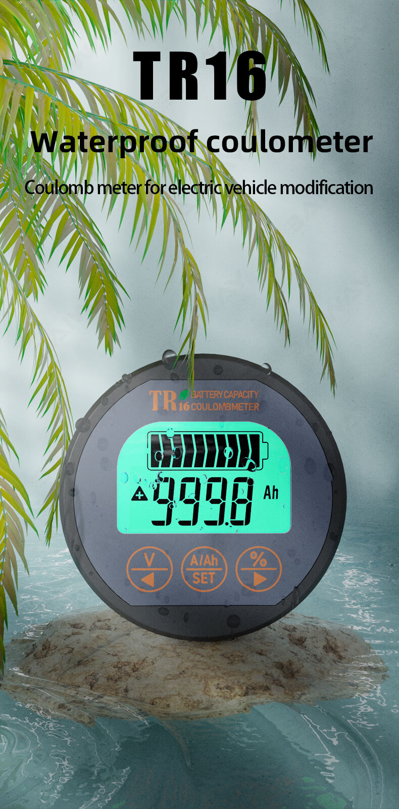 TR16 Universal LCD Car Battery Level Capacity Indicator details