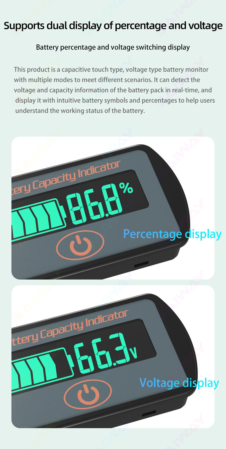 Battery 12V LCD Capacity Tester meter supplier