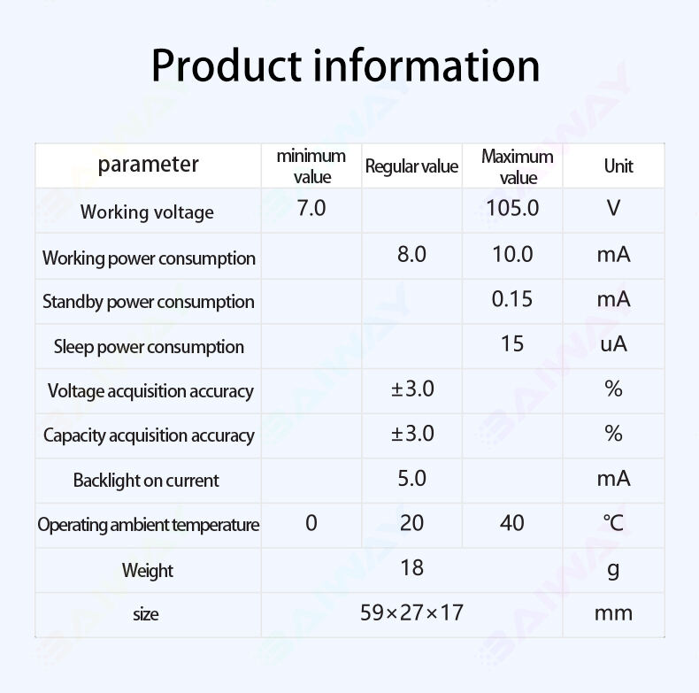 BW-LY4K Battery Capacity Instrument Tester Indicator factory