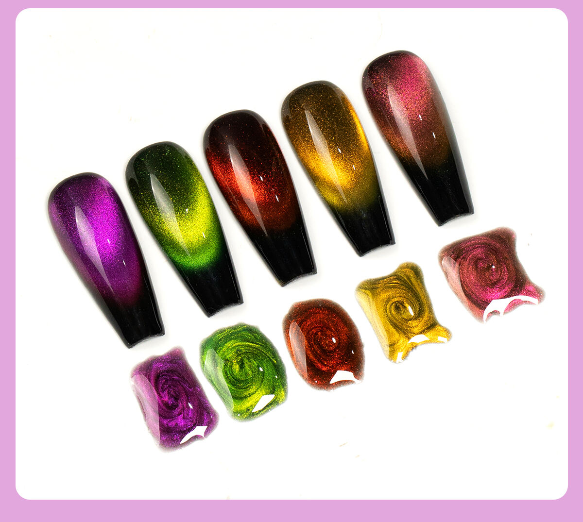 Glitter double light Cat Eye Gel Polish Magnet 9D Holographic Cat Eye Nail Gel Nail Art Magnetic UV Gel Polish supplier