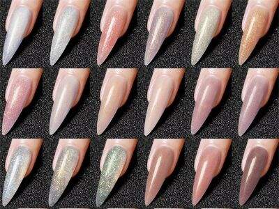 Poly acrylic gel can be used for both natural nail overlays and extensions.