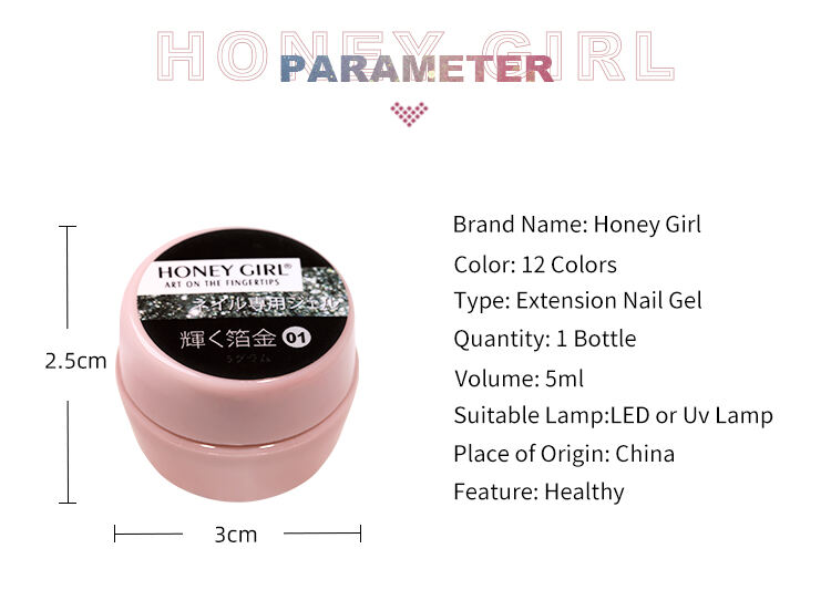 HONEY GIRL Nail Supplies 3D Glitter Platinum Gel Set Nail Art Emboss Painting Gel Nail Polish supplier