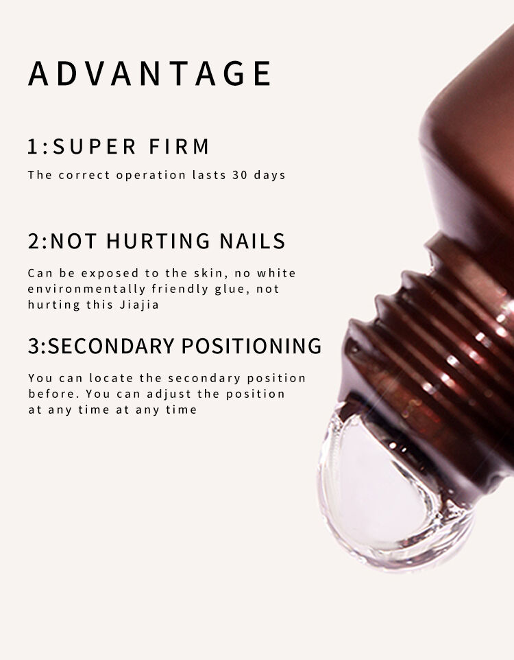 Private Label 20g Solid Nail Tip Gel Glue Adhesive Gel Glue Press On Nails Gel Nail Tips factory