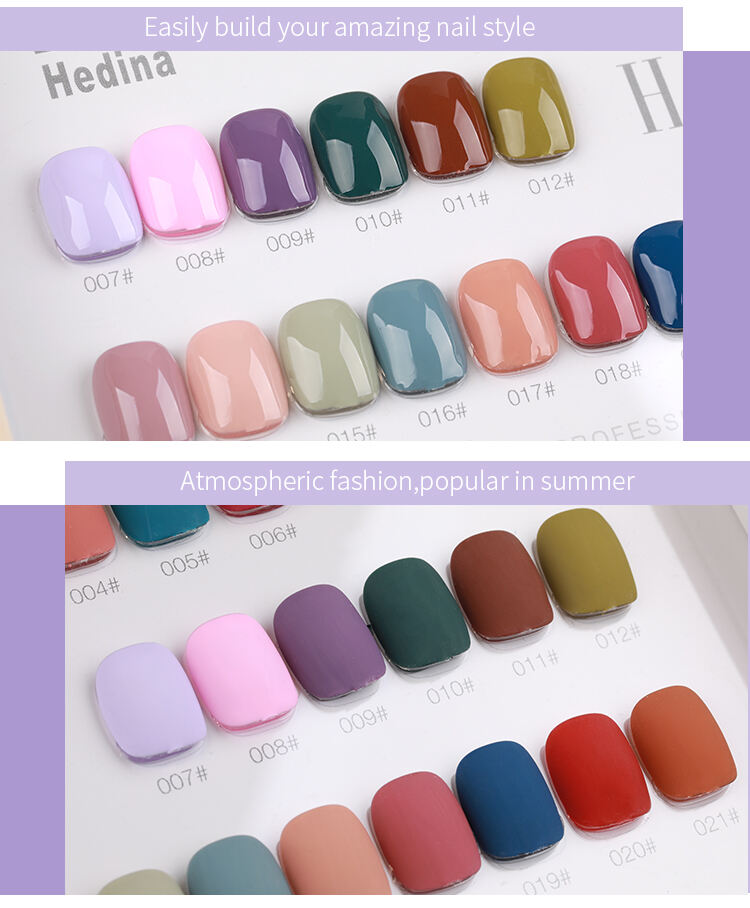 HONEYGIRL New Fashion 36 Color Gel Nail Polish Kit Set Soak Off UV Led Nail Gel Polish Set manufacture