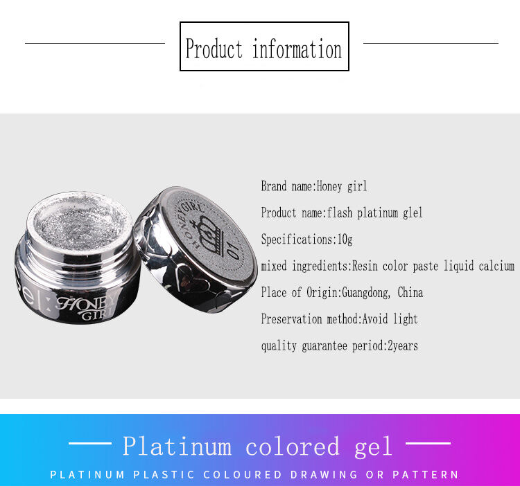 Oem private label color gel soak off  glitter platinum gel polish factory