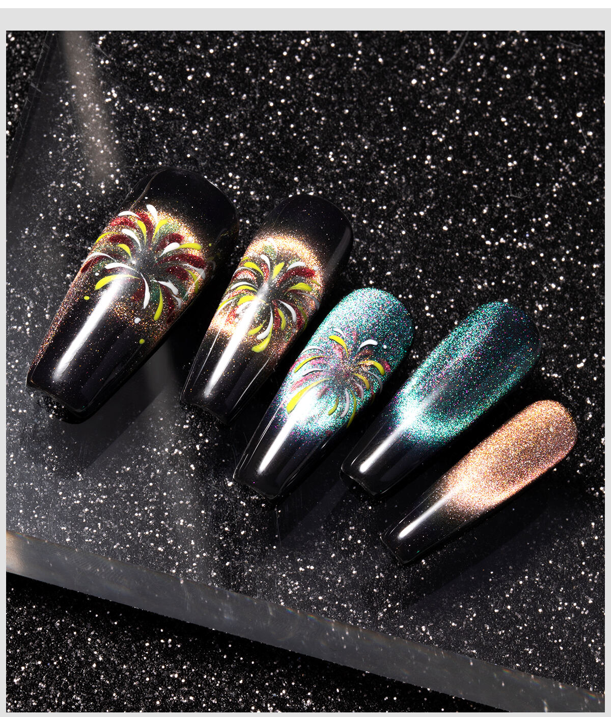 Sparkling Cat Eye Gel Magnetic Color Custom Logo Glitter Magnetic Uv Nail Varnish Cat Eye Gel manufacture