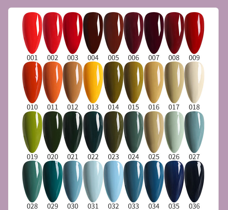 HG051 72 colors  nail painting UV gel polish set manufacture