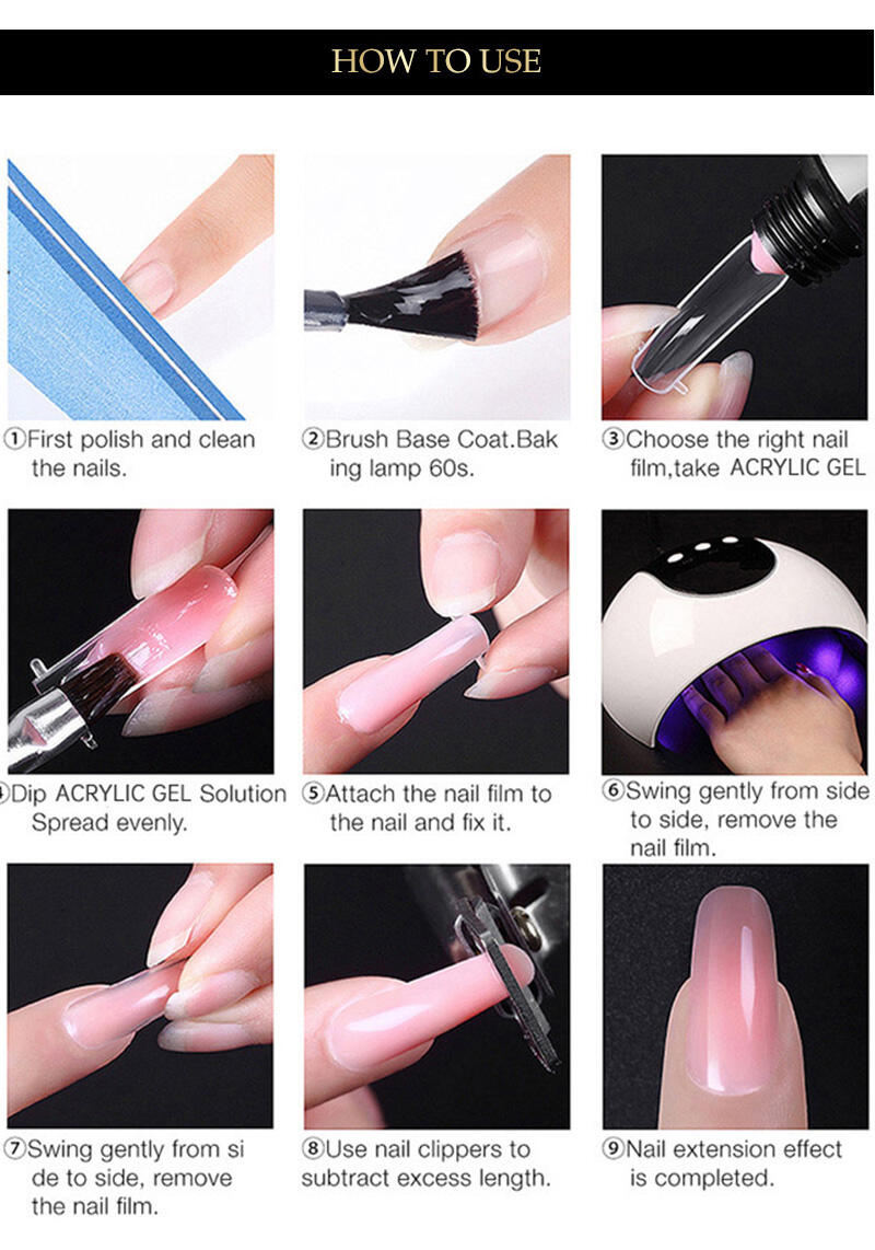 Professinal Salon Nail Extension Acrylic Gel Glitter Color Poly Gel Soak off Fast Drying supplier