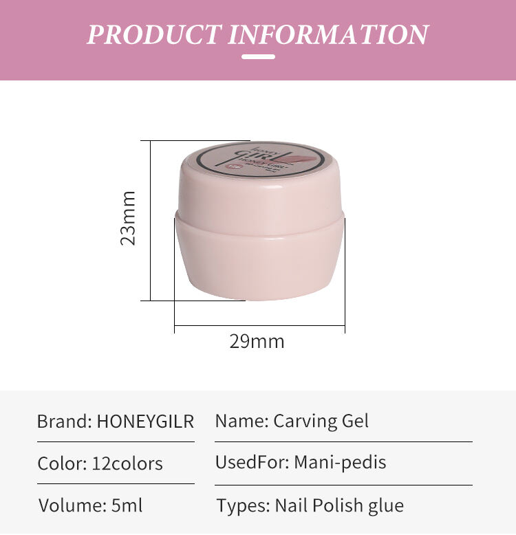 HONEY GIRL High Pigment Nails Supplies Salon 4D Semi Permanent UV Gel Carving Gel Nail Polish supplier