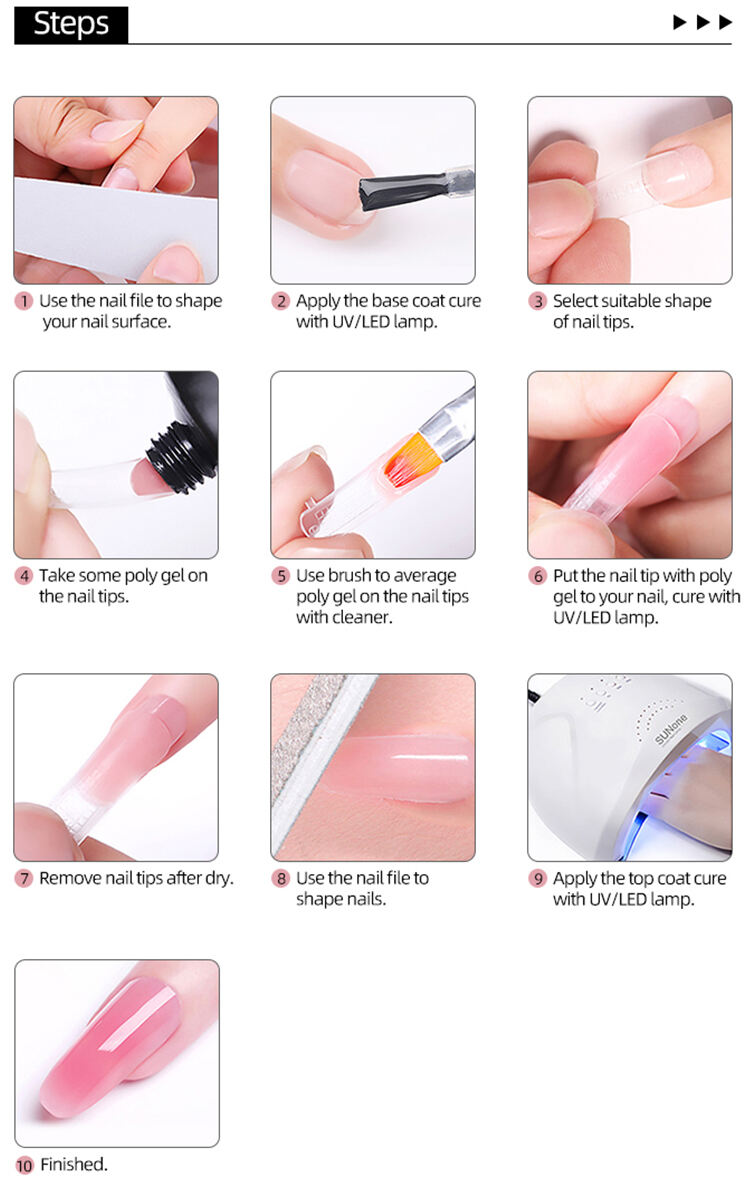 Private Label Salon UV Gel Nail Extension Acrylic Poly Gel Natural Nude Enhancement Gel factory