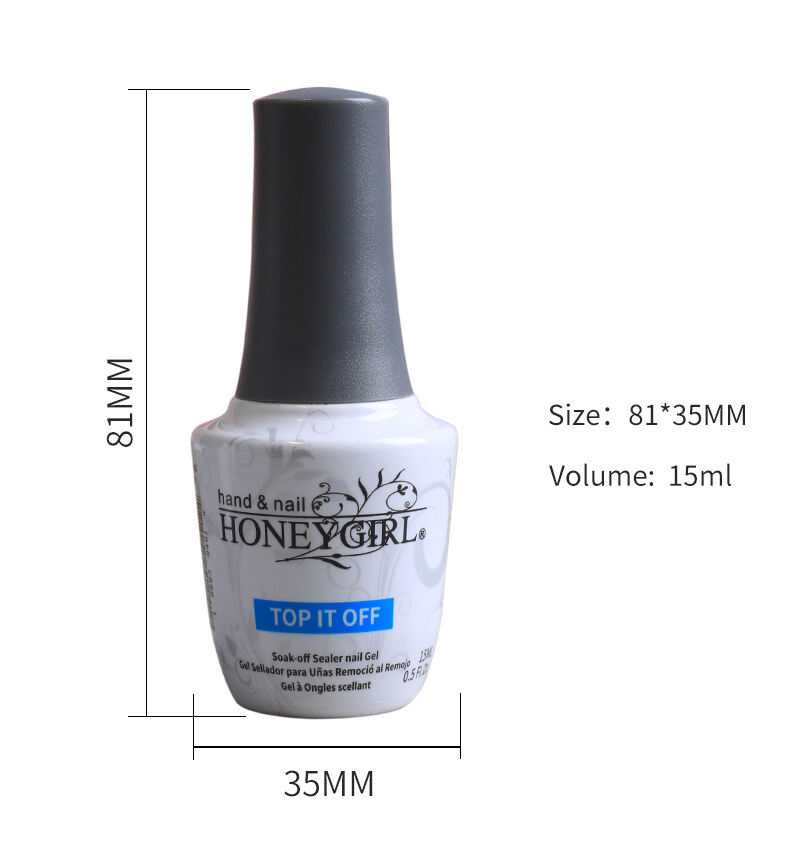 HG no wipe matte top it coat uv rubber base gel for uv gel supplier