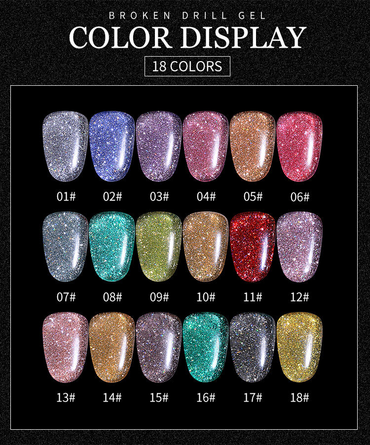 High quality manufacturer's best selling flash color 12ml Nail Gel manufacture