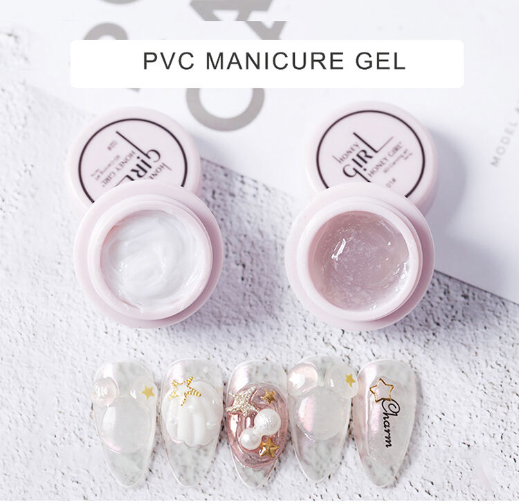 HONEY GIRL PVC 3D Nail Soft Solid Carving UV Gel Soak Off Gel Nail Polish DIY Manicure Nail Designs factory