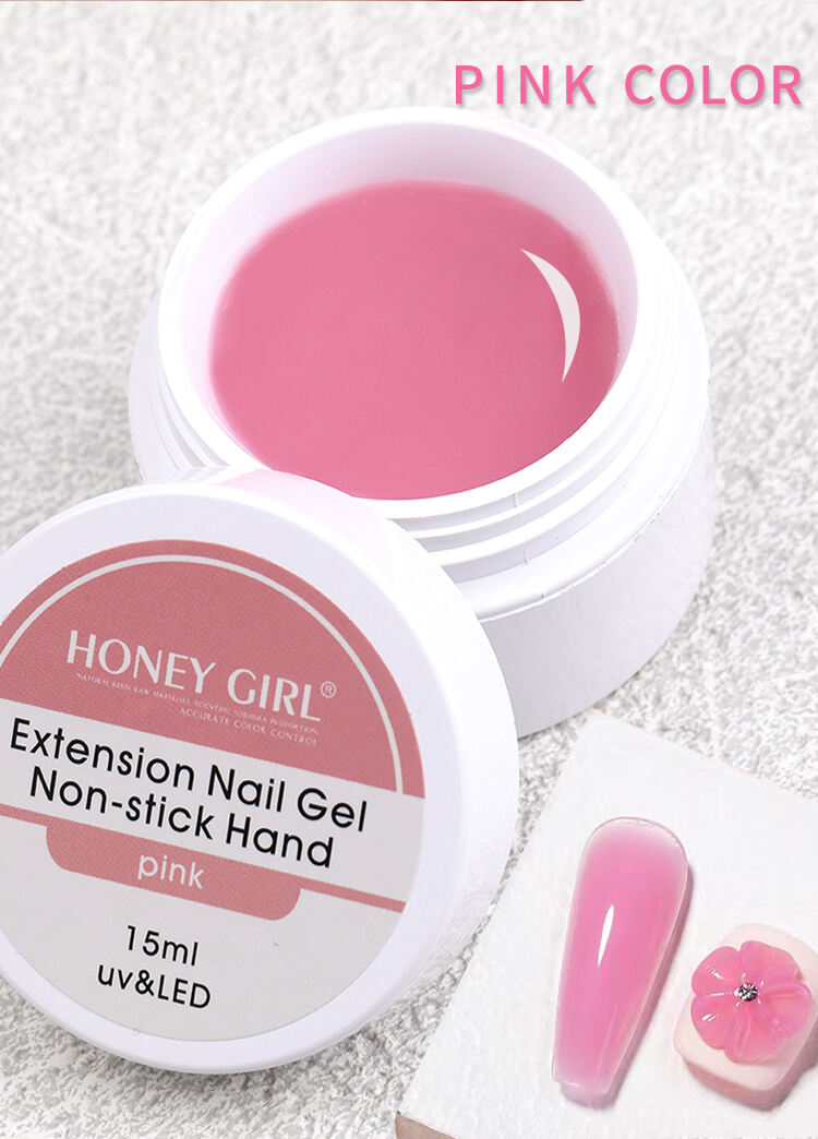 Nail Art Multifunction Non Sticky Solid Gel Builder Private Label 4 Colors Solid Extension Gel details