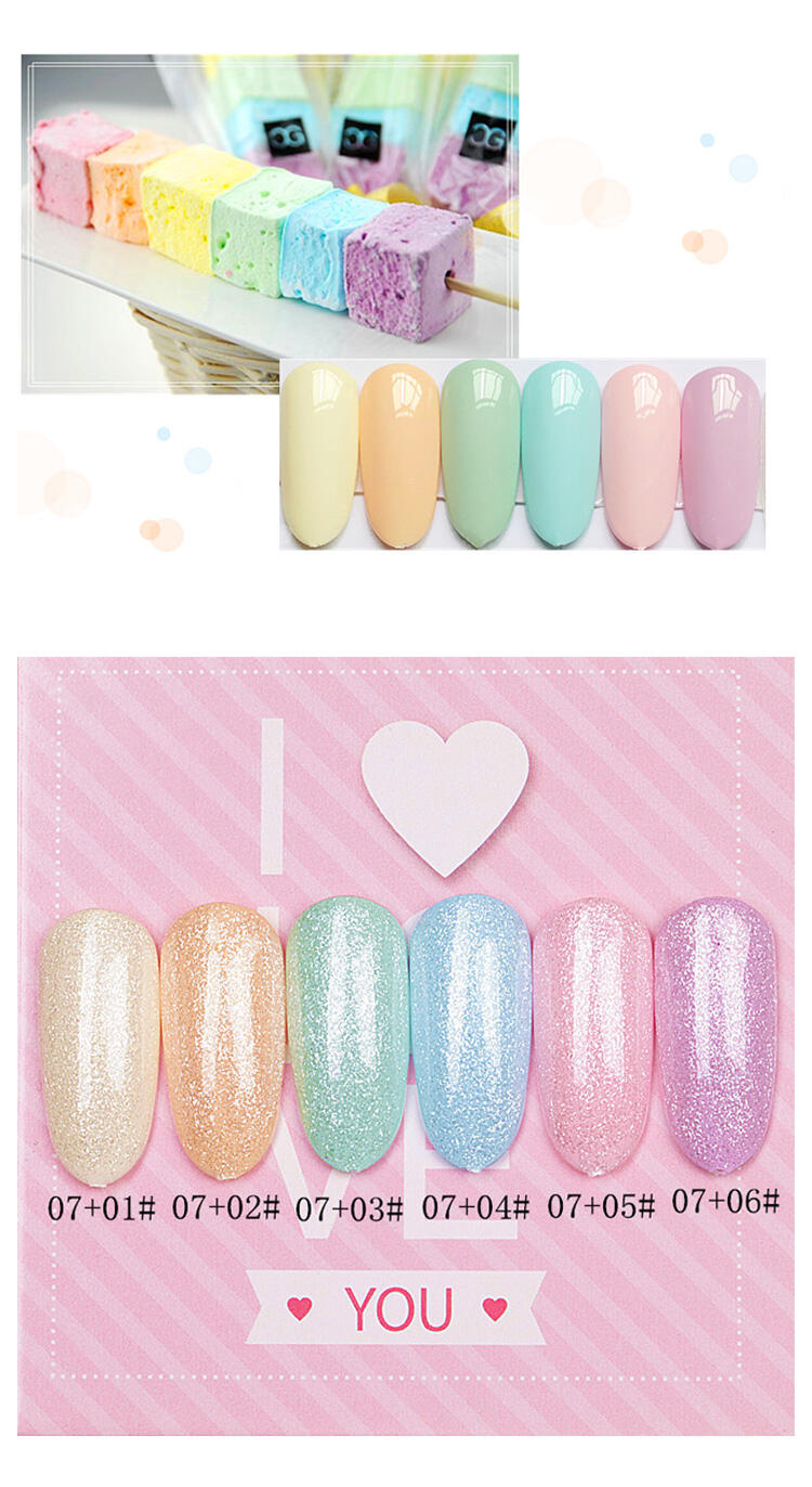 HONEY GIRL High Quality Macaron Color Gel Nail Polish Set Manicure Salon UV LED Home DIY Nail Art Set manufacture