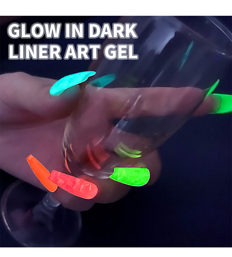 HONEY GIRL OEM Private Label EggShell Soak Off Glow In Dark Gel Nail Polish LED UV Luminous Gel details