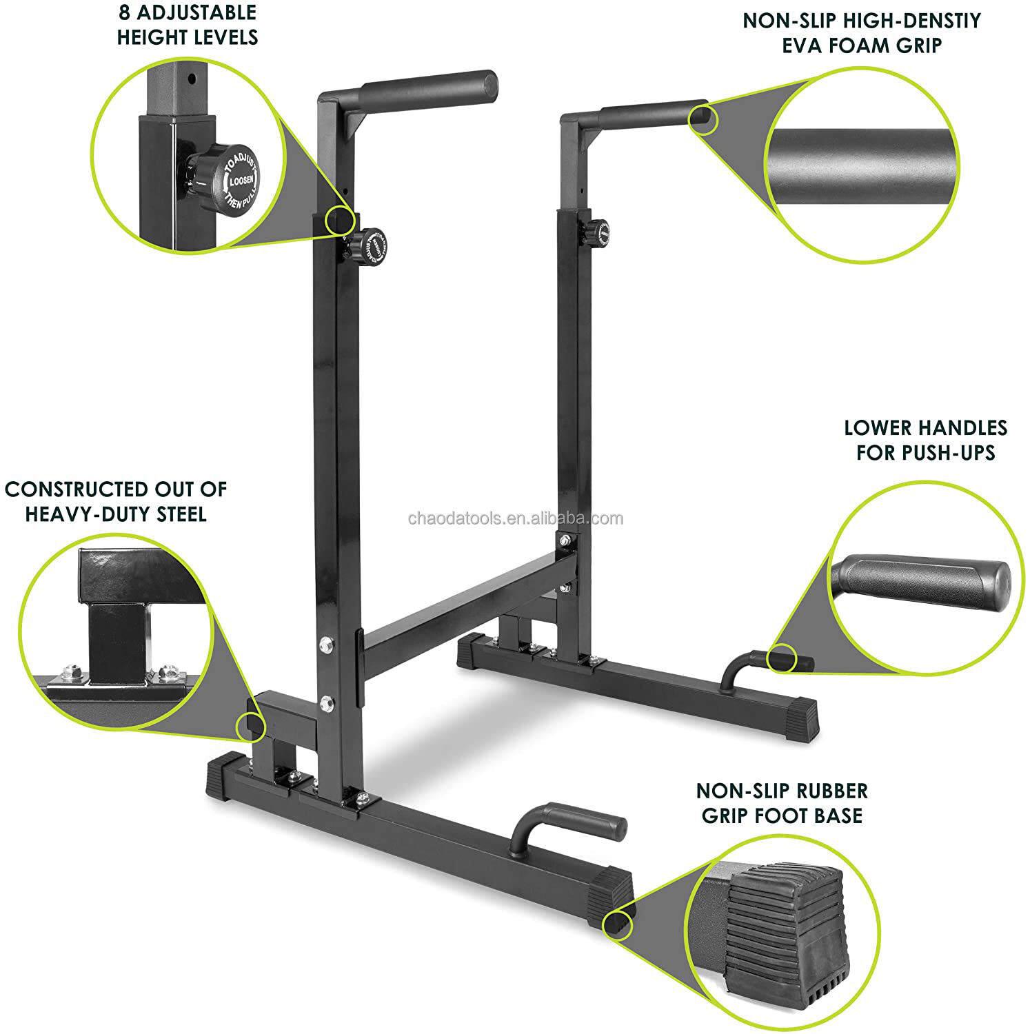 product iunnds customised logo competitive price dip bar parallel bars wholesale physiotherapy cheap parallel dip bar-8