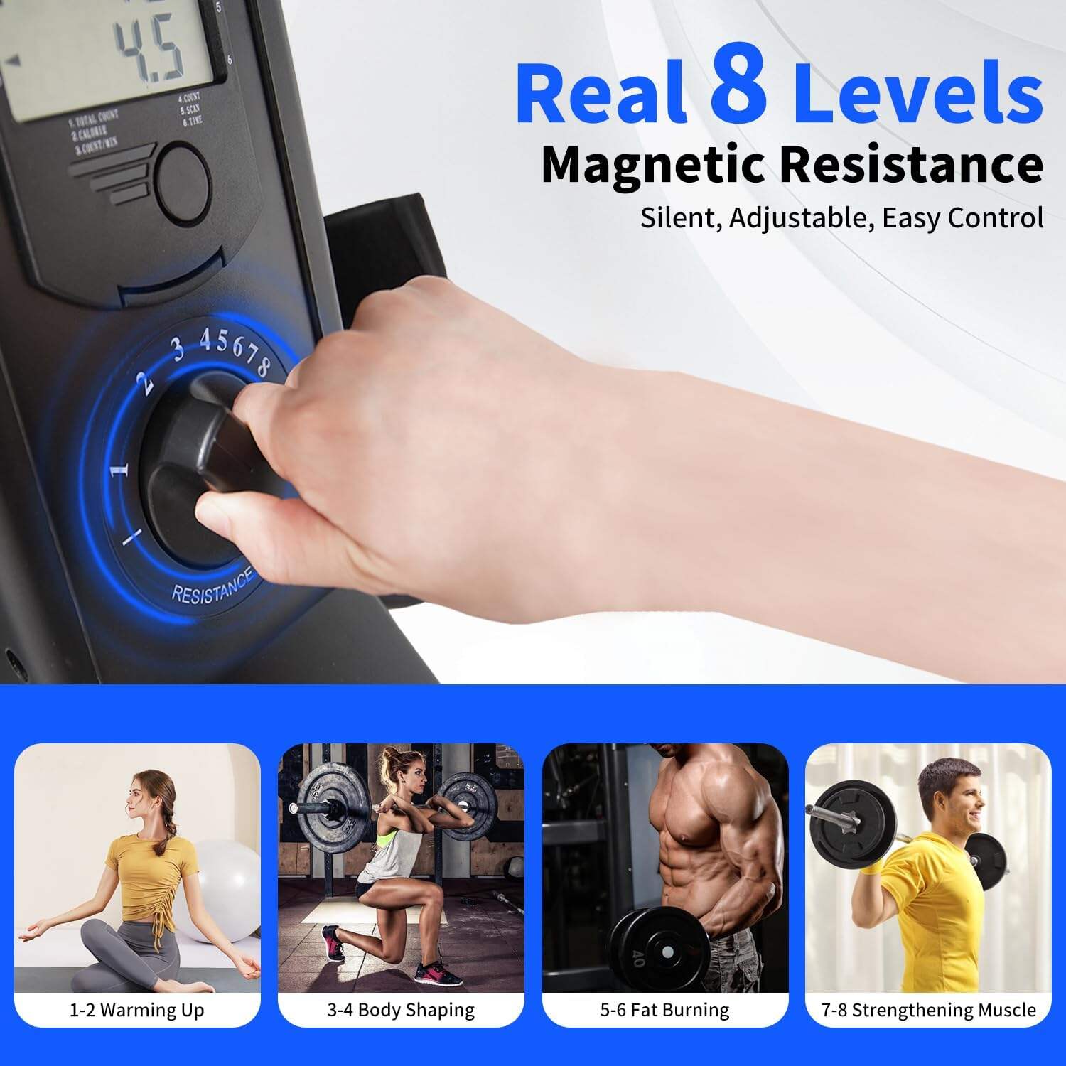 product iunnds high quality indoor seated rowing machine smooth and stable wind for low impact exercise-8