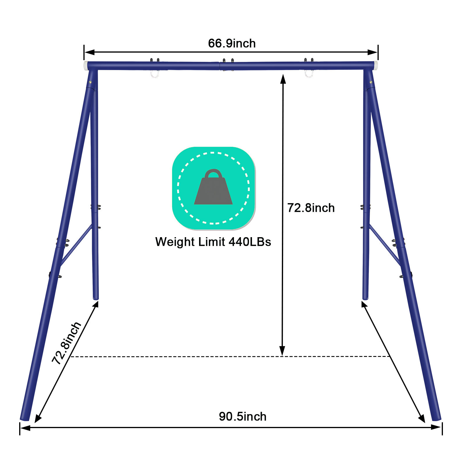 product iunnds metal swing new hot sale metal material garden swing-9