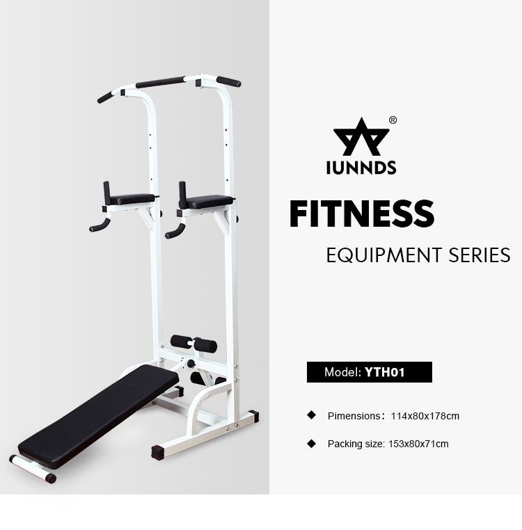 product iunnds hot sale body building equipment gym fitness tower pull ups dip bar station factory wholesale pull up tower-5