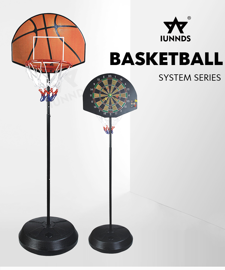 product iunnds children toys training 2 1 function backboard kids basketball hoop stand with nets-4