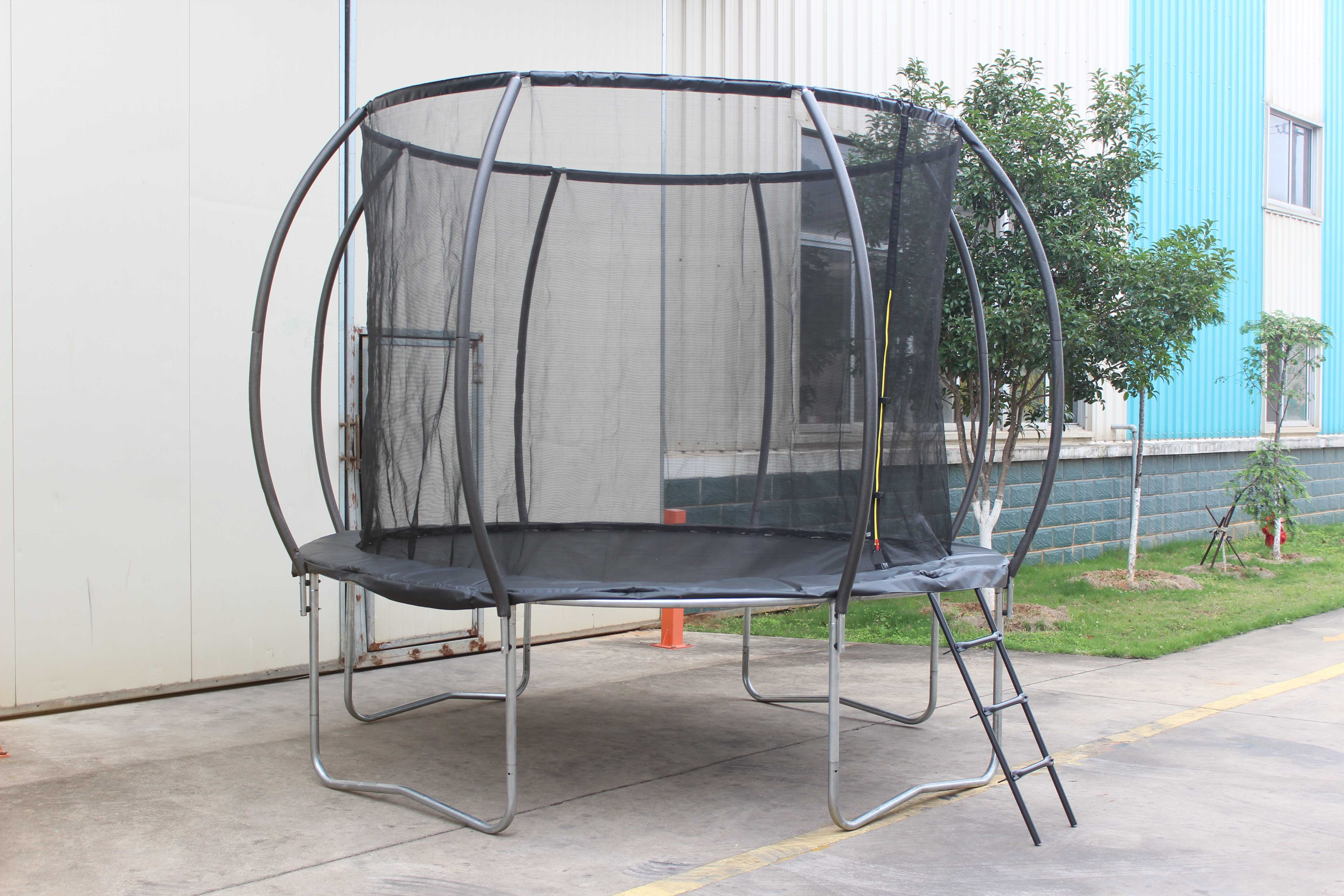 product iunnds kids adult garden park trampoline 8 10 12 14 16ft pumpkin frame children home trampolines-6