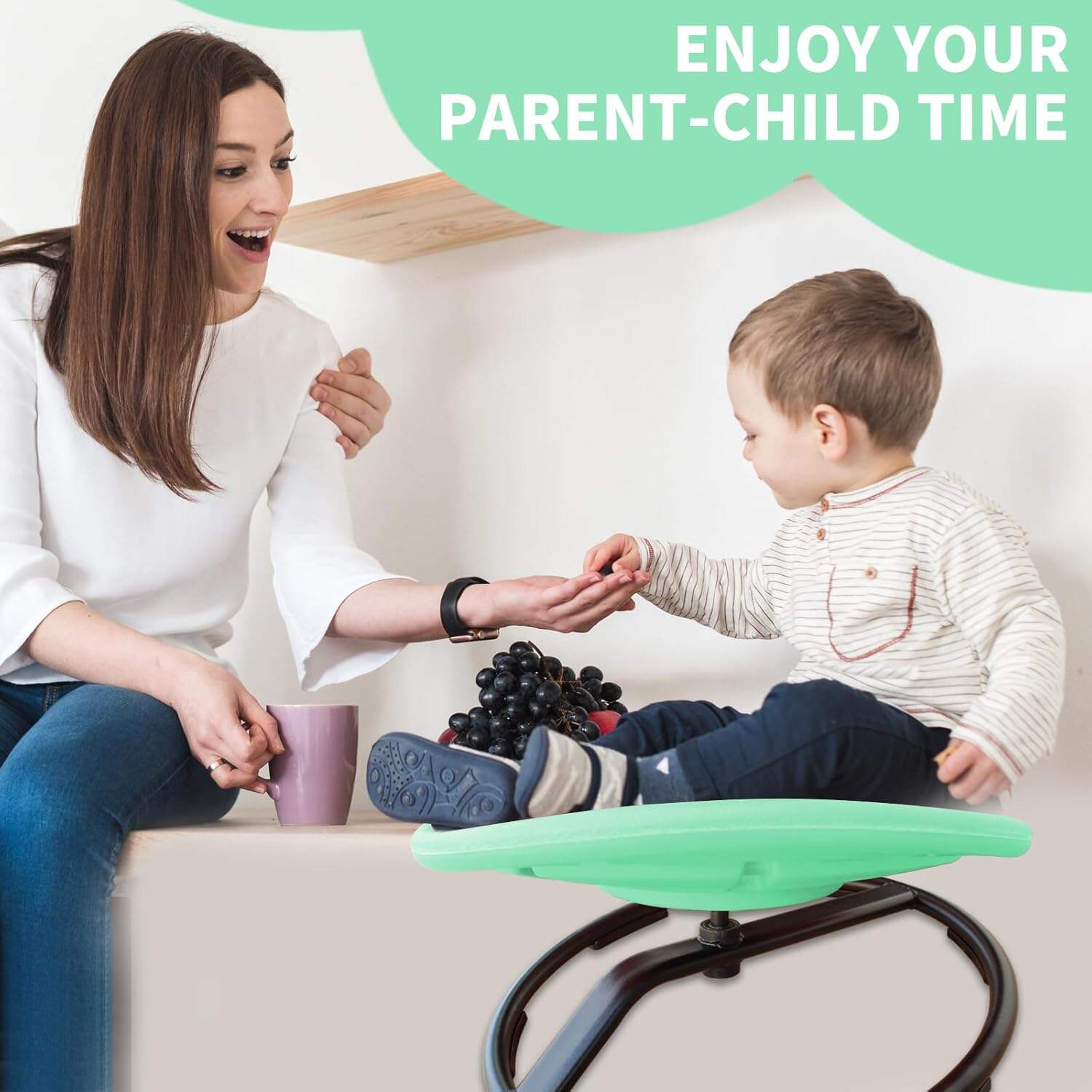 product iunnds sensory chair for kids toddler swivel activity seat spinning toy for preschool daycare family baby toy-8