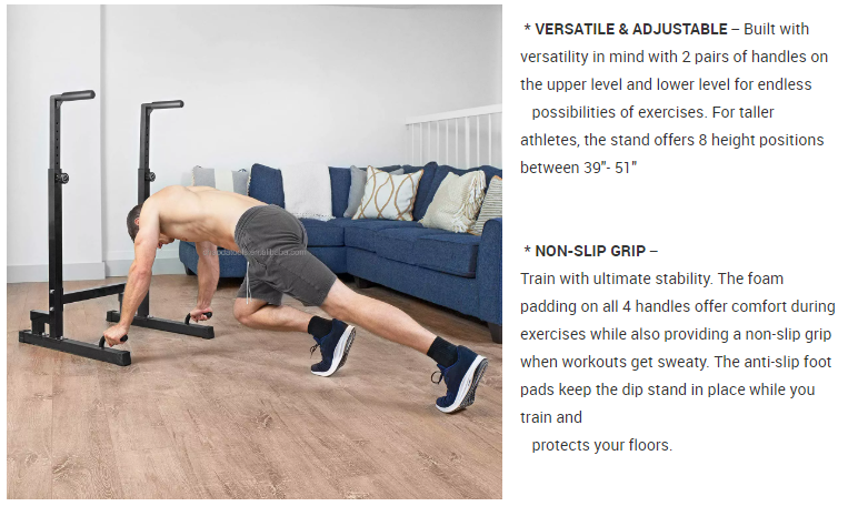 product iunnds customised logo competitive price dip bar parallel bars wholesale physiotherapy cheap parallel dip bar-5
