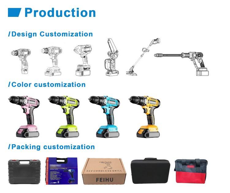 FEIHU 21V Industrial Grade Cordless Power Saw Kit DIY Handheld Saber Saw for Metal 1 Lithium Battery 1 Charger for Woodworking manufacture
